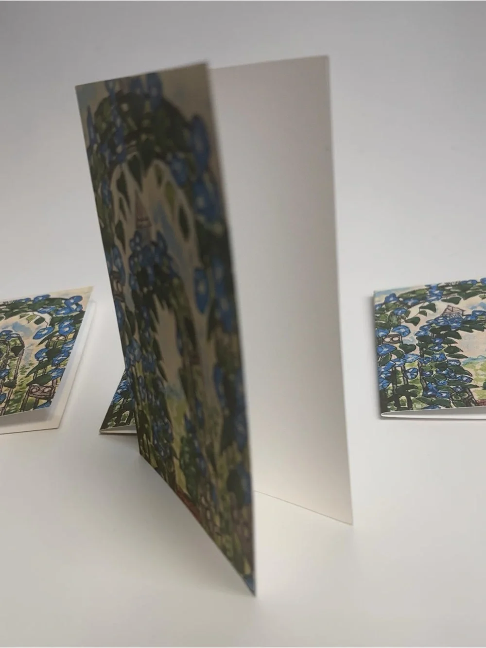 Morning Glory Archway – Blue Skies Garden Escape Greeting Cards Set of 5